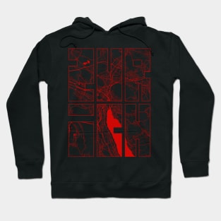 Zurich, Switzerland City Map Typography - Oriental Hoodie